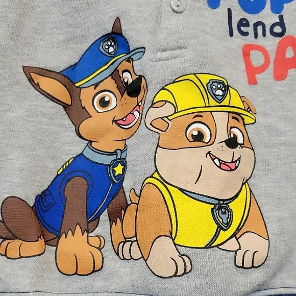 Paw Patrol Blue and Gray Hoodie SIZE 3-6 Months - Picture 7 of 9